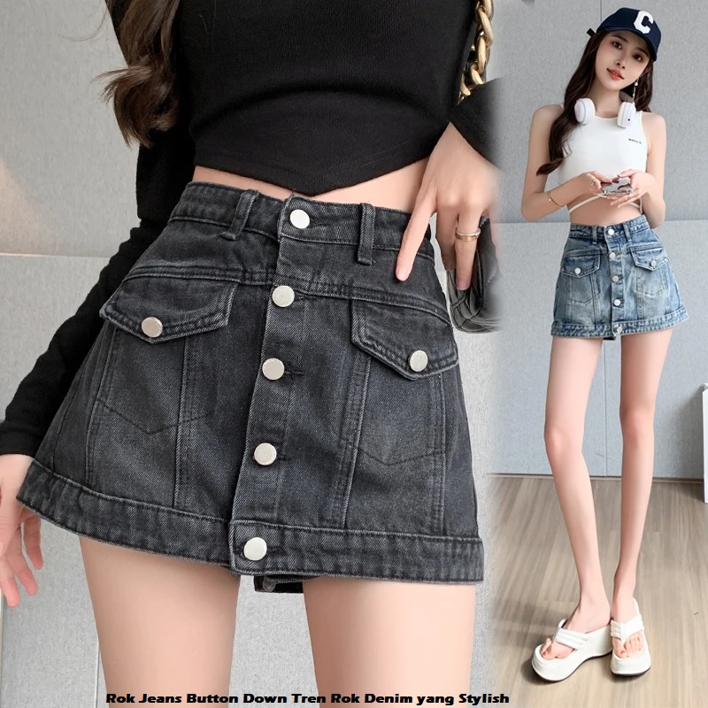 Rok Jeans Button Down